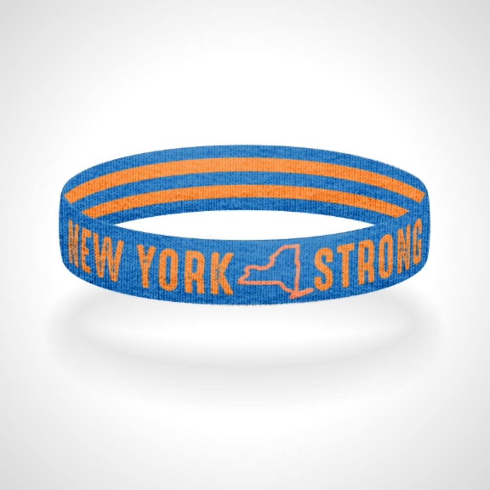Reversible New York Strong Bracelet Wristband